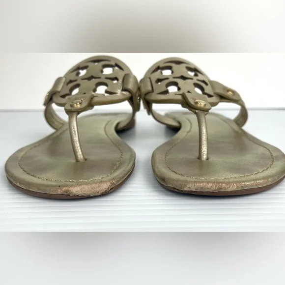 Tory Burch Miller Sandals Gold Women’s Size 6.5 - Picture 11 of 12